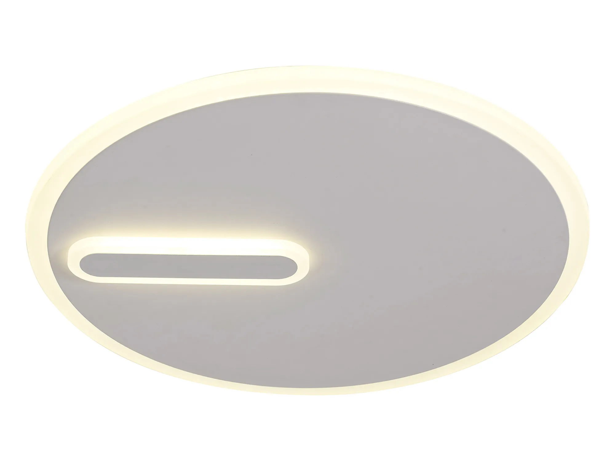 M6671  Clock  Flush Ceiling 47cm Round 40W LED